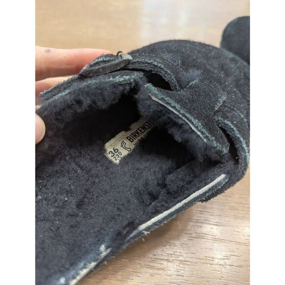 Birkenstock Boston Insulated Clog‎ women's size 36 black slip on suede comfort - Picture 5 of 7